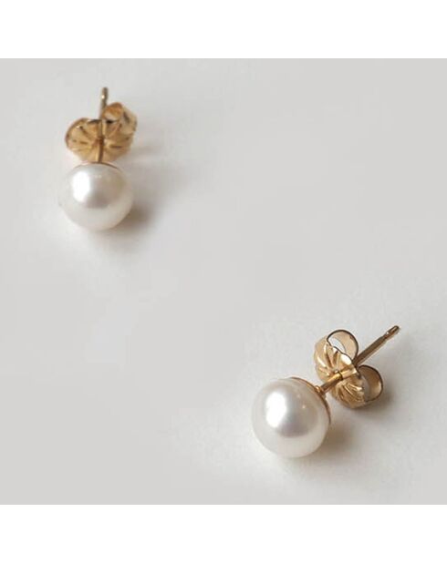 Orecchini Charly placcati in oro e perle d'acqua dolce