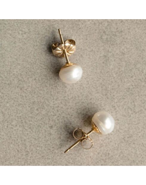 Orecchini Charly placcati in oro e perle d'acqua dolce