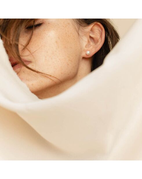 Orecchini Charly placcati in oro e perle d'acqua dolce