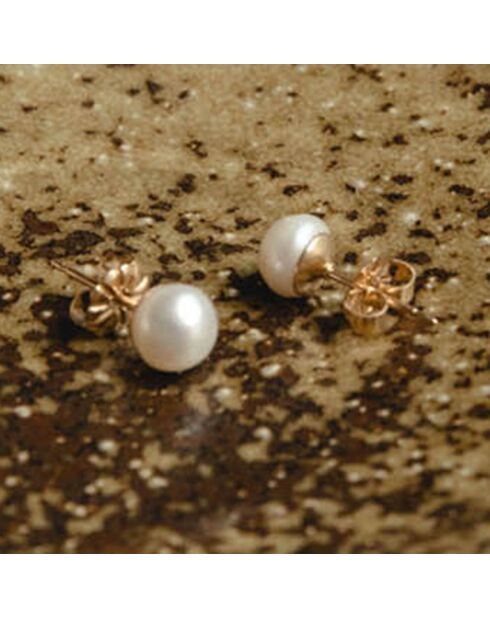 Orecchini Charly placcati in oro e perle d'acqua dolce