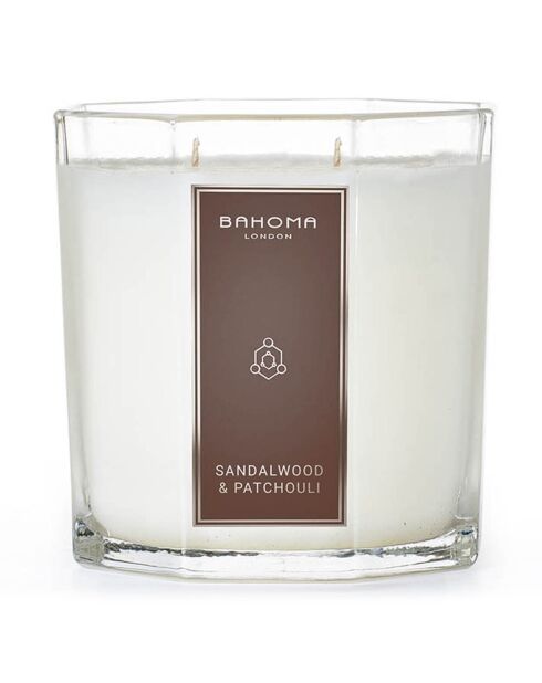 Octagon Sandalwood & Patchouli Collection Duftkerze, 2 Dochte, 80 g