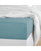 Drap housse Satin Olivia arctique