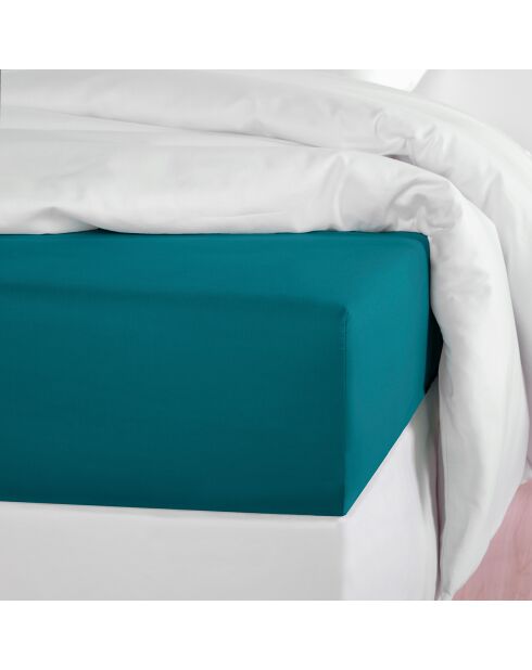 Olivia Spannbetttuch aus Satin, grün