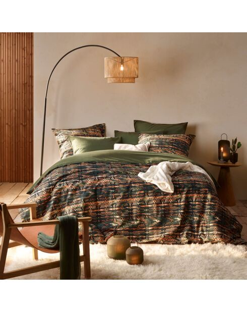Parure housse de couette Rufus kaki