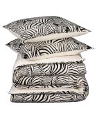 Set copripiumino Zebra crema/nero