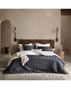 Parure housse de couette Hero blanc/noir
