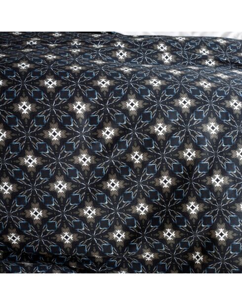Parure housse de couette Hero blanc/noir