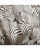 Parure housse de couette satin de coton Zebra blanc/noir
