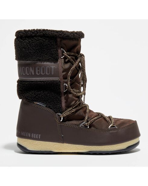 Boots Après-ski Monaco Wool Mid marron foncé