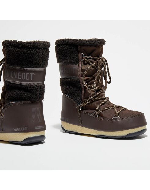 Boots Après-ski Monaco Wool Mid marron foncé