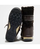 Boots Après-ski Monaco Wool Mid marron foncé