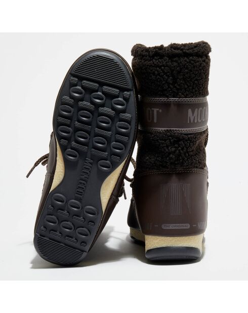 Boots Après-ski Monaco Wool Mid marron foncé