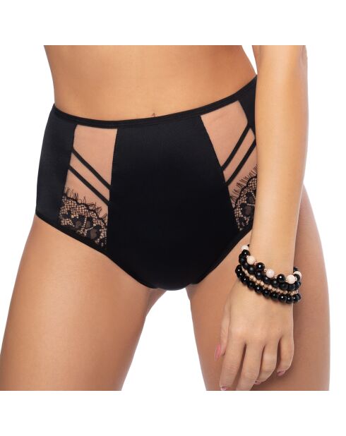 Tanga taille haute Paradise noir