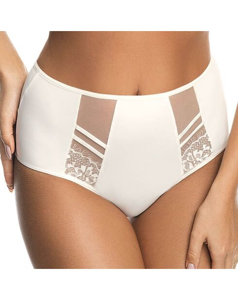 Tanga taille haute Paradise écru