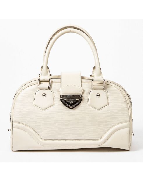 Sac à main Bowling Montaigne ivoire Etat A - 37x20x16 cm