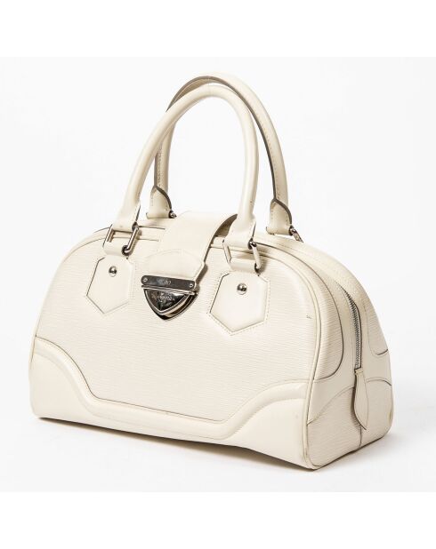 Sac à main Bowling Montaigne ivoire Etat A - 37x20x16 cm