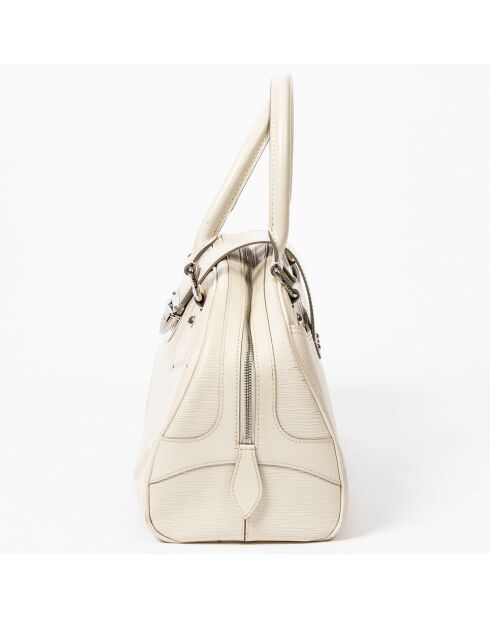 Sac à main Bowling Montaigne ivoire Etat A - 37x20x16 cm