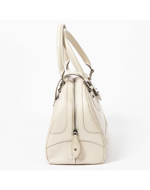 Sac à main Bowling Montaigne ivoire Etat A - 37x20x16 cm