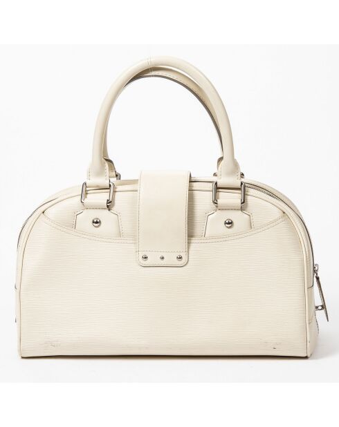 Sac à main Bowling Montaigne ivoire Etat A - 37x20x16 cm