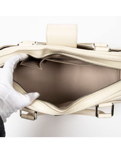 Sac à main Bowling Montaigne ivoire Etat A - 37x20x16 cm