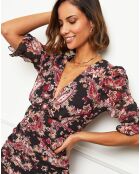 Robe Amelie noir/rouge