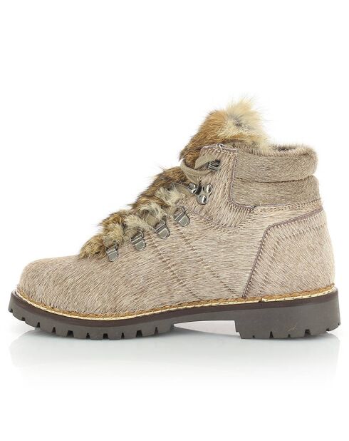 Chaussures de Montagne en Poulain Clarissa marron