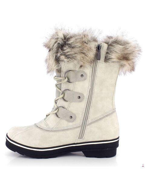 Chaussures de Montagne fourrées Emmy blanc cassé