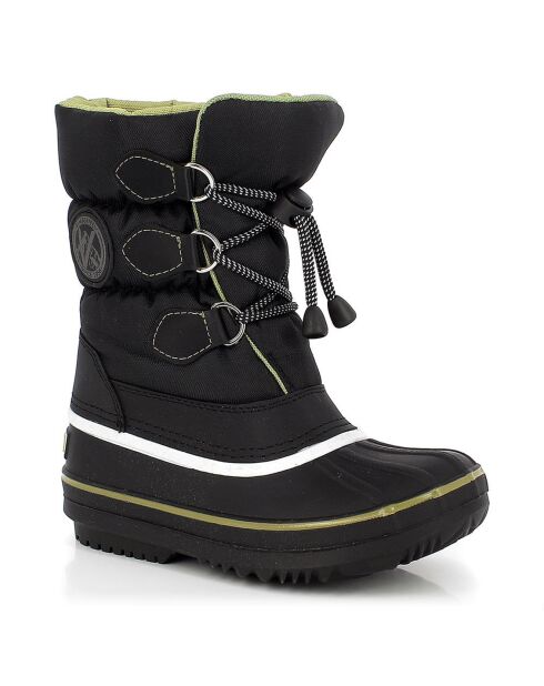 Scarpe da montagna Naim nere/pistacchio foderate