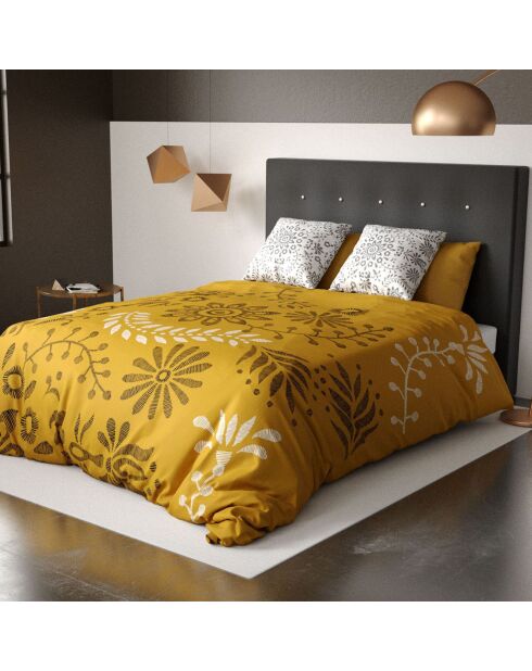 Parure housse de couette Babouchka jaune