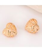 Parure Collier & Boucles d'oreilles Valentinea dorée