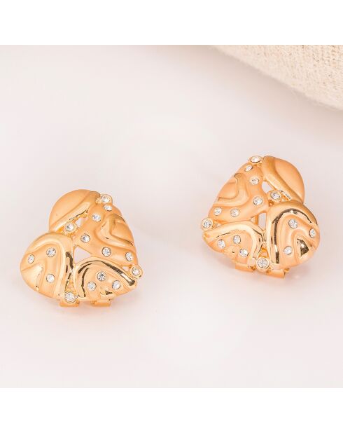 Parure Collier & Boucles d'oreilles Valentinea dorée