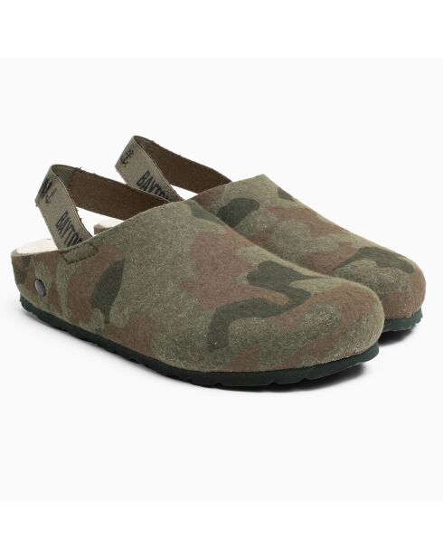 Chaussons fourrés Cervin kaki