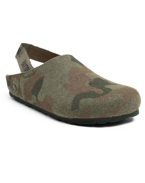 Chaussons fourrés Cervin kaki