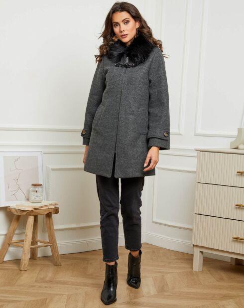 Manteau Axelle anthracite
