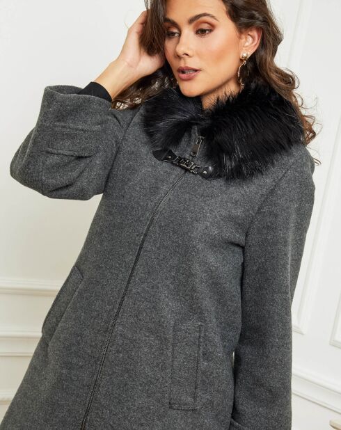 Manteau Axelle anthracite