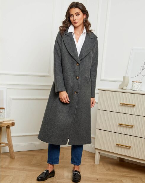 Manteau Anna anthracite