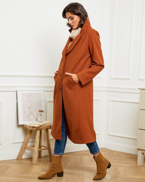 Manteau Anna tabac
