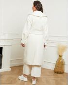 Manteau Lisa bouclette blanc
