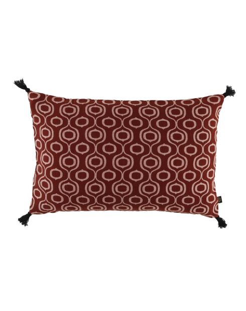 Ubud Cinnebar Kissenbezug aus Leinen und Baumwolle, 40 x 60 cm