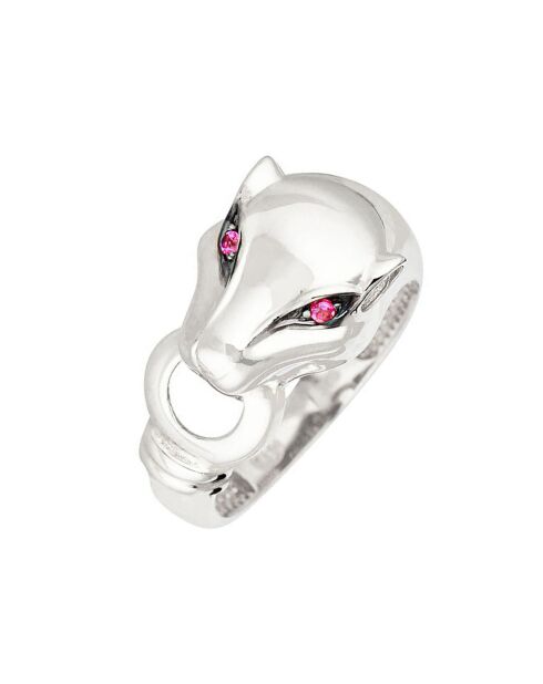 Bague Animal Zircone rose or blanc