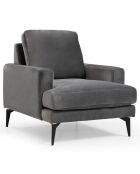 Fauteuil Papira anthracite - 80x88x90 cm