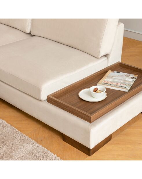 Canapé d'angle gauche Tulip beige - 313x97x63 cm