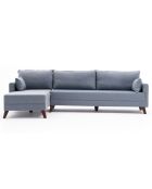 Canapé d'angle gauche Bella bleu - 275x165x85 cm