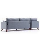 Canapé d'angle gauche Bella bleu - 275x165x85 cm