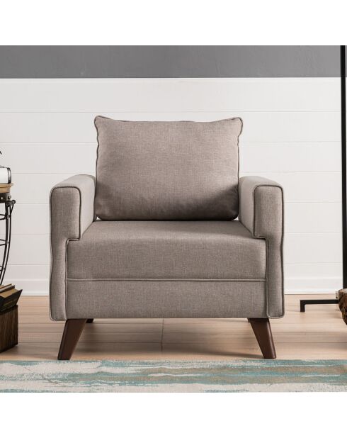 Fauteuil Bella crème - 85x82x81 cm