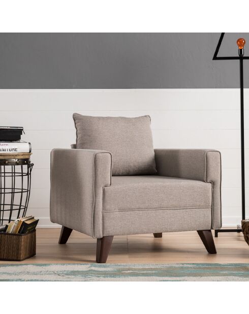 Fauteuil Bella crème - 85x82x81 cm