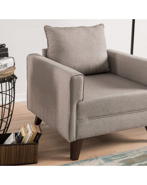 Fauteuil Bella crème - 85x82x81 cm