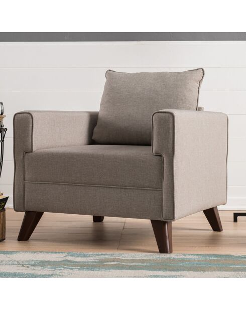 Fauteuil Bella crème - 85x82x81 cm