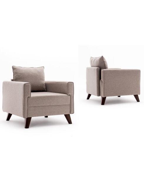 Fauteuil Bella crème - 85x82x81 cm