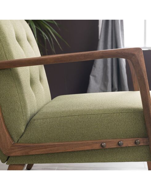 Fauteuil Kemer vert - 69x80x83 cm